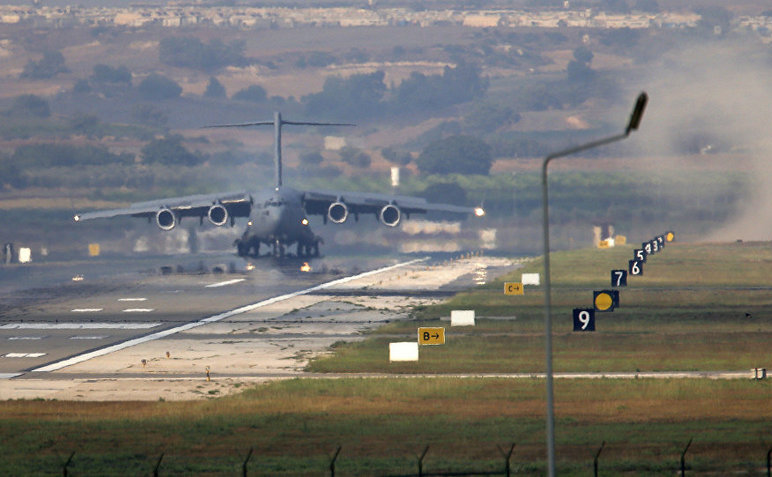 Căn cứ không quân Incirlik, Thổ Nhĩ Kỳ. (Ảnh chụp màn hình)